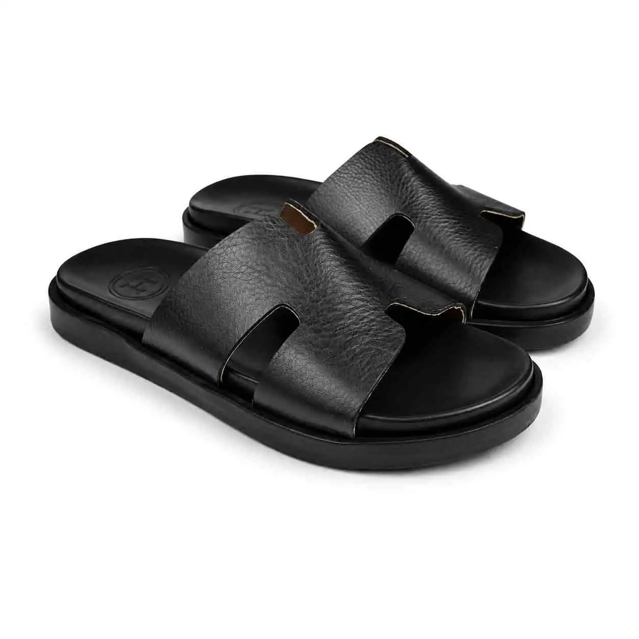Sandale pour homme  H01-3 noir miniature